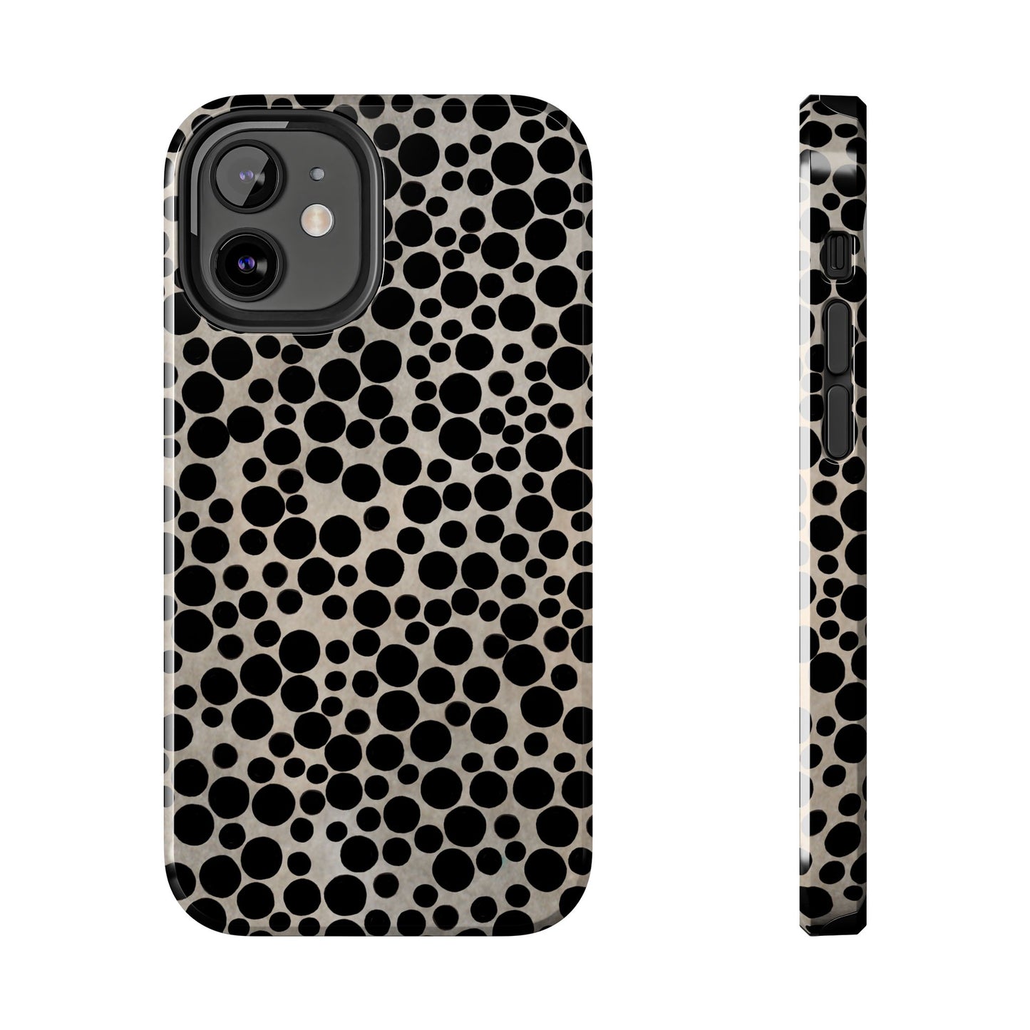 Felt Dots Silver Phone Case