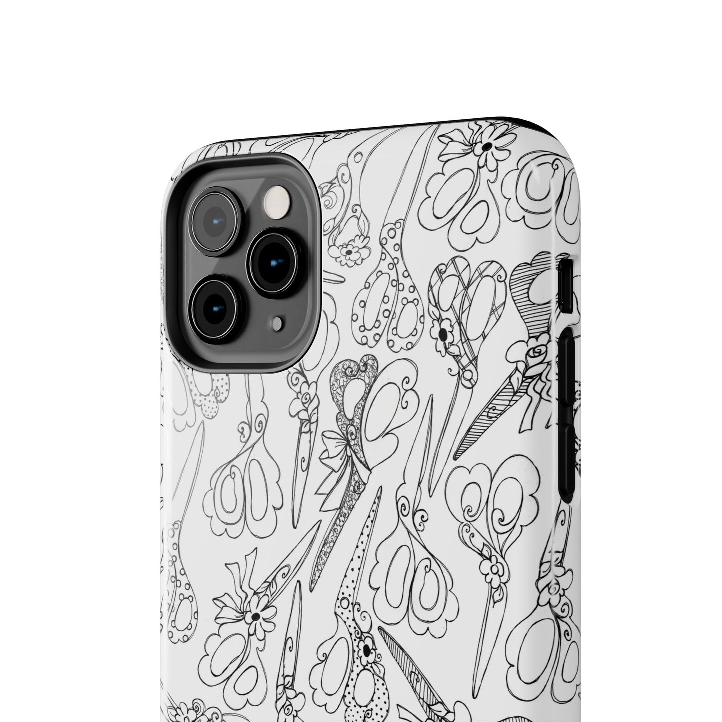 Scissor Blizzard White Phone Case