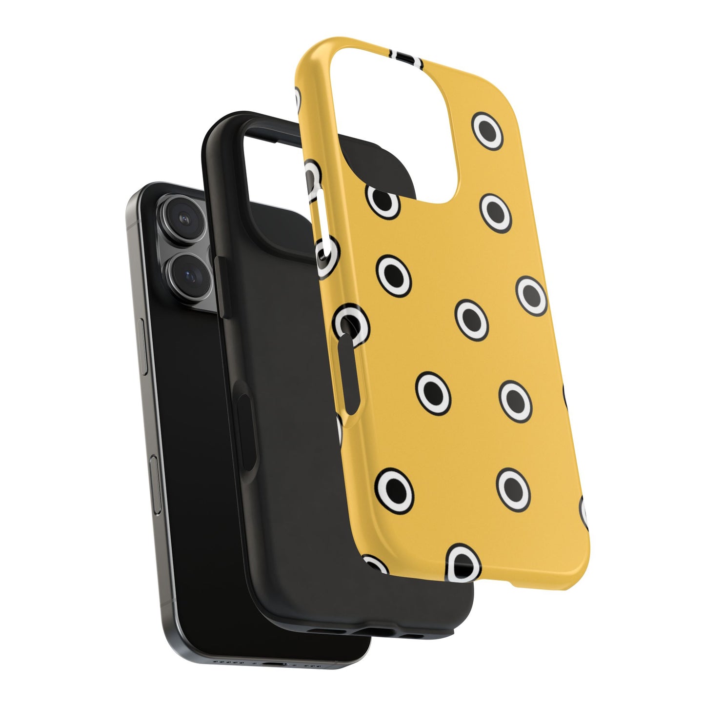 CD Dots Yellow / Black Phone Case