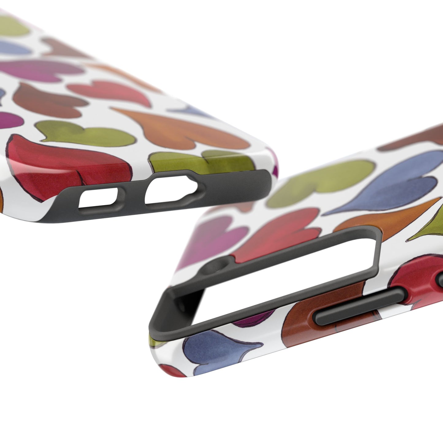 Big Hearted White Phone Case