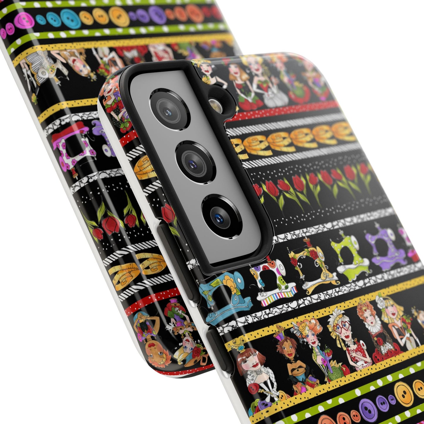 Curious Border Black Phone Case