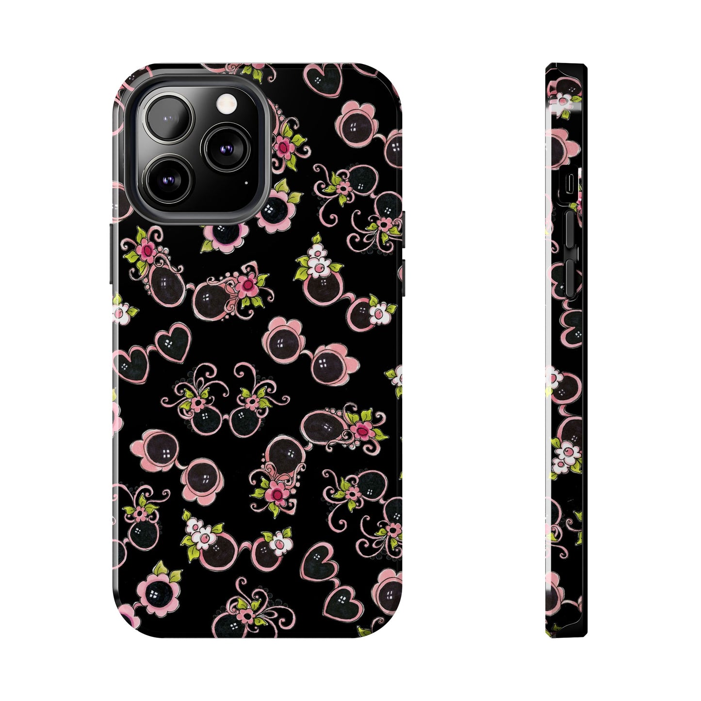 Tossed Shades Black Phone Case