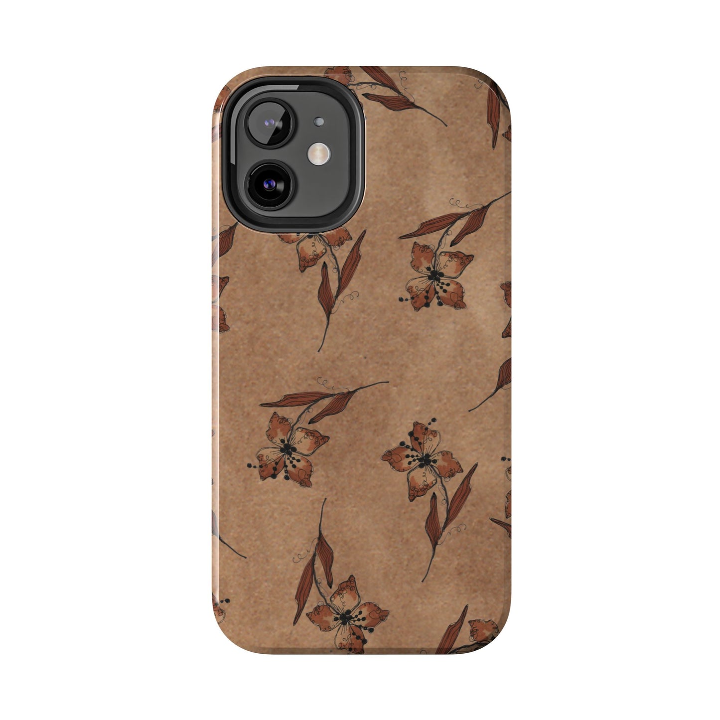 Brown Buds Phone Case