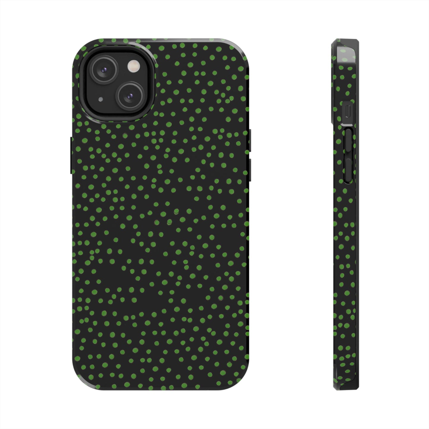 Dinky Dots Black / Green Phone Case