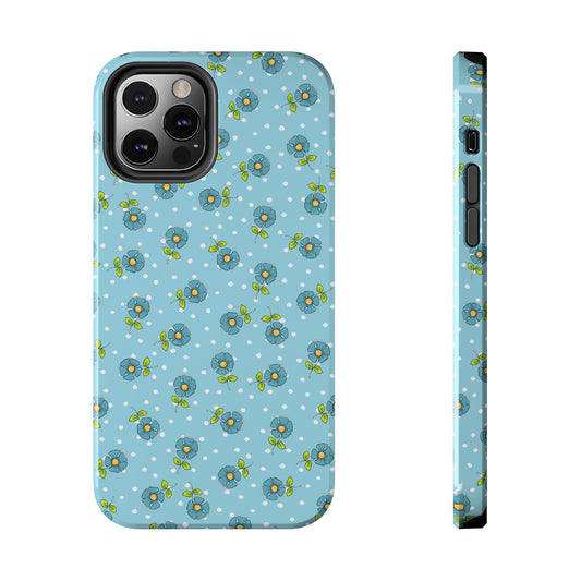 Daisy Dots Turquoise Phone Case
