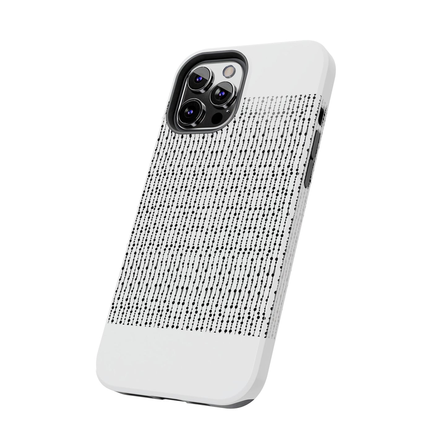 Beaded Curtain White / Black Phone Case