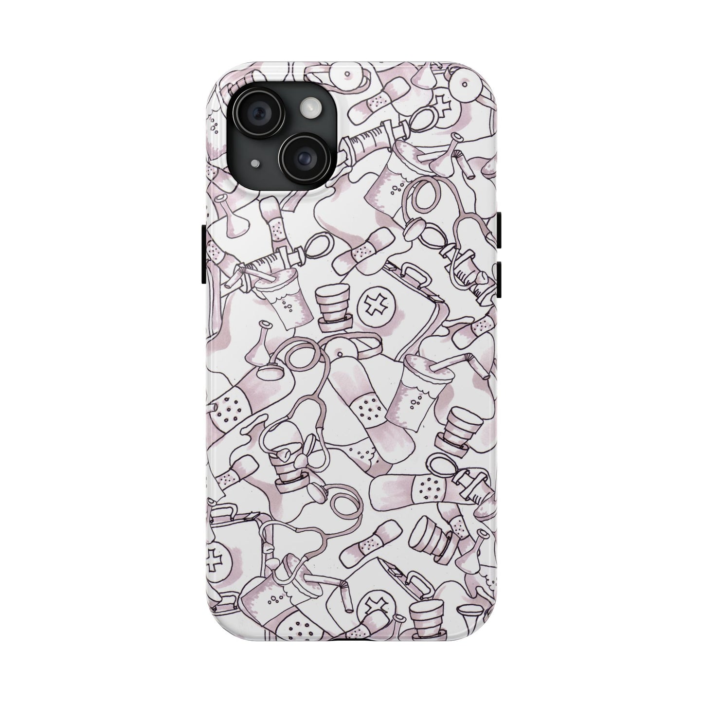 Med Stuff White Phone Case