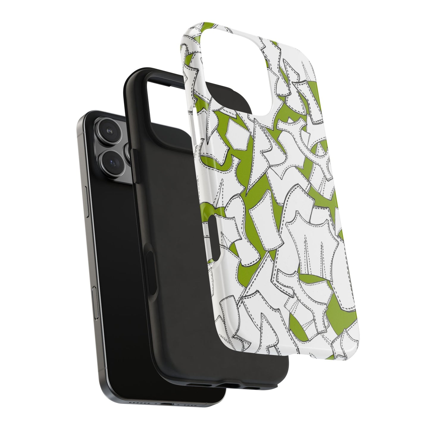 Pattern Pieces Chartreuse Phone Case