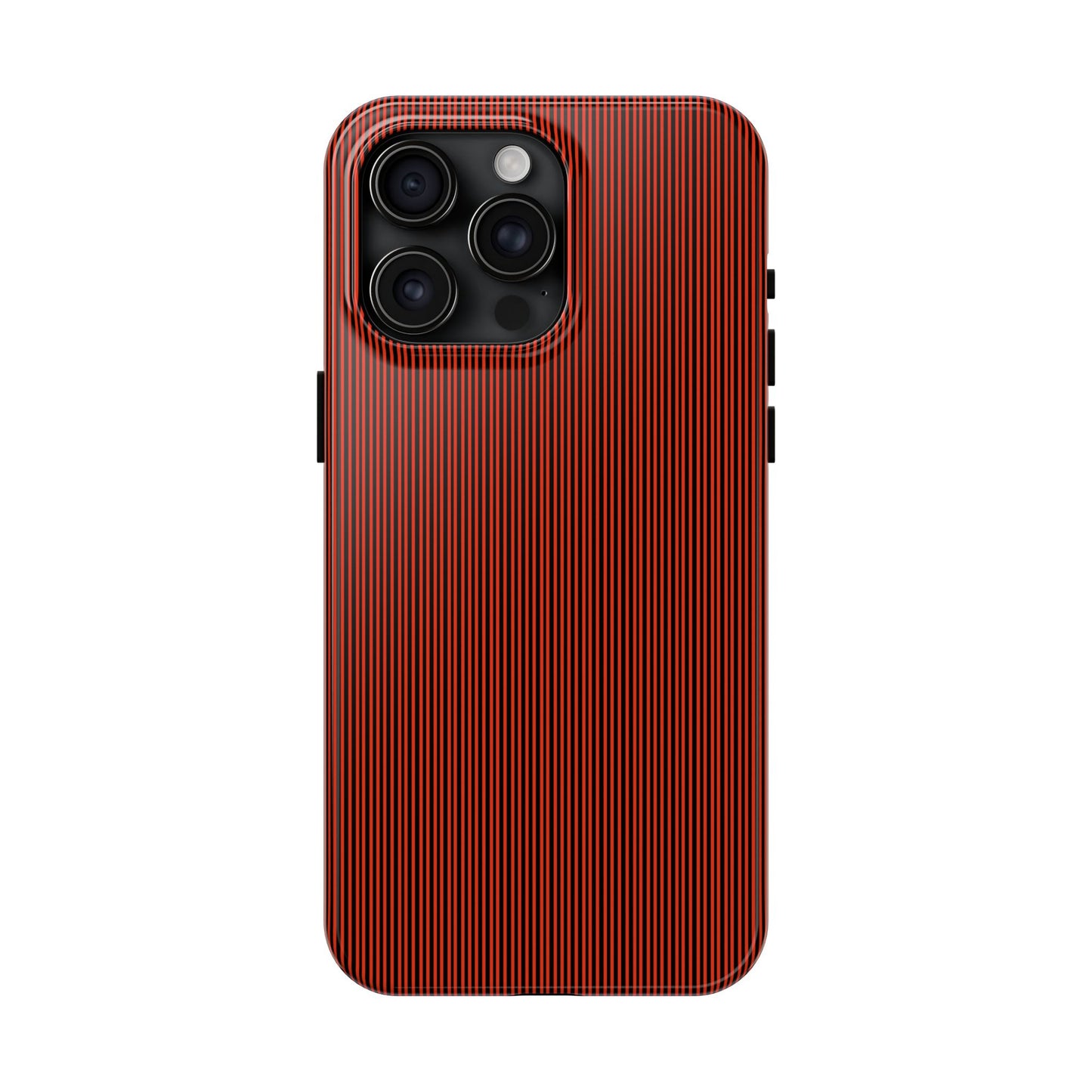 Pin Stripe Red / Black Phone Case