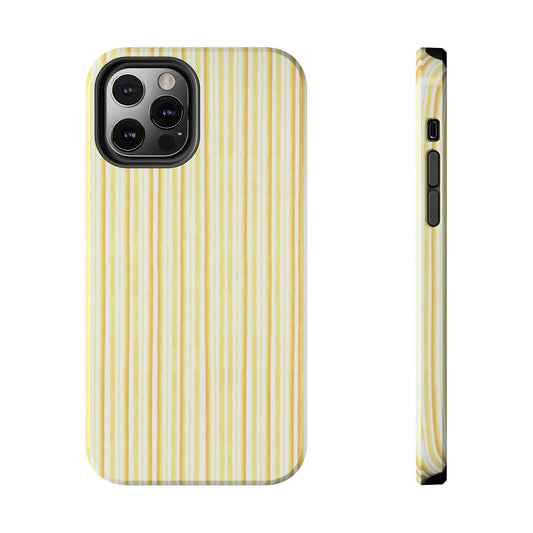 Tri Stripe Yellow Phone Case