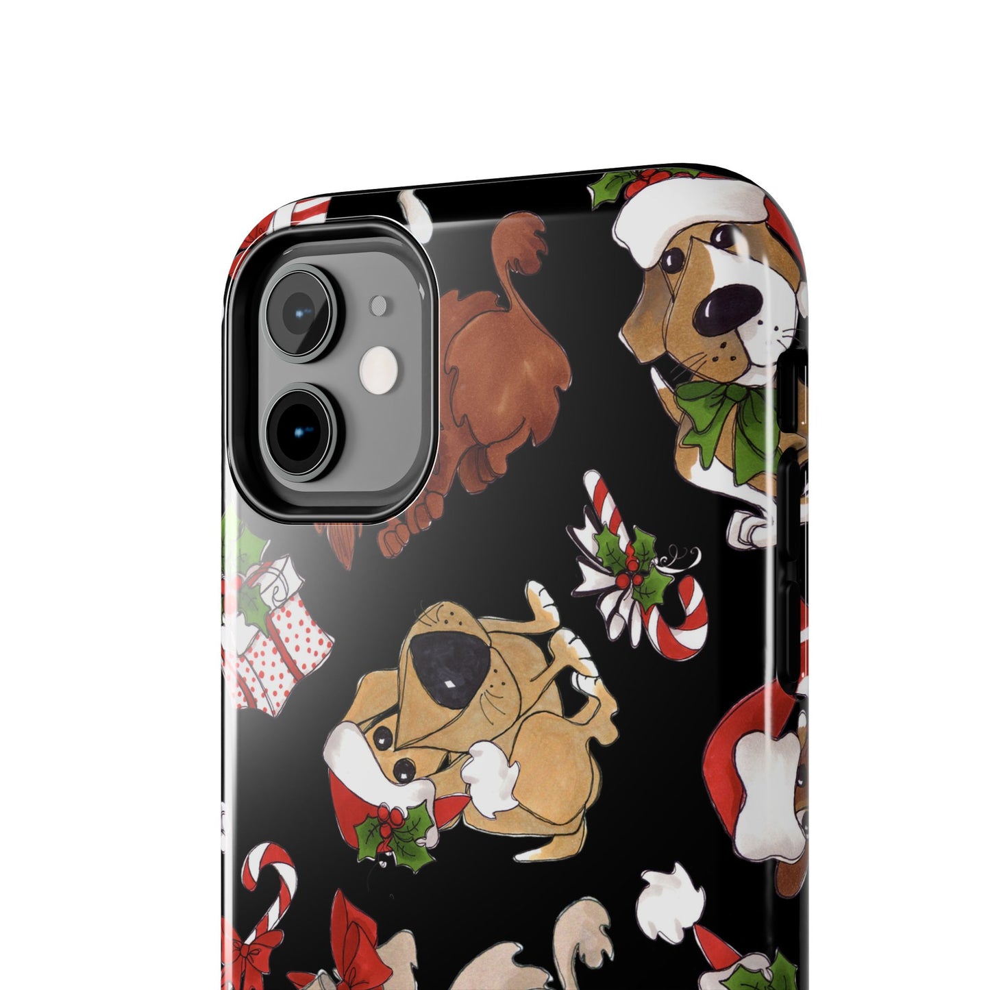 Doggie Toss Black Phone Case