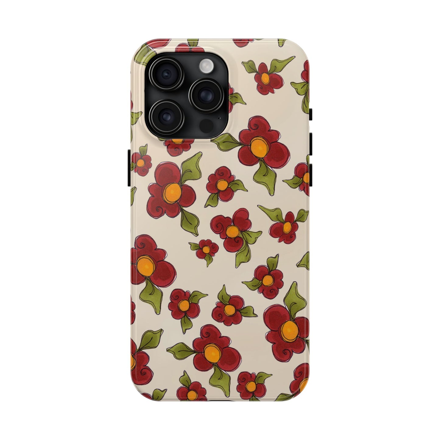 Chili Pepper Daisies Phone Case