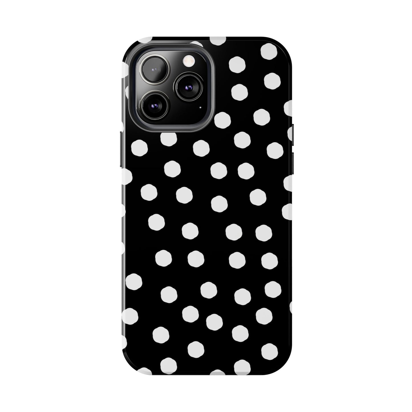 Jumbo Dots Black / White Phone Case