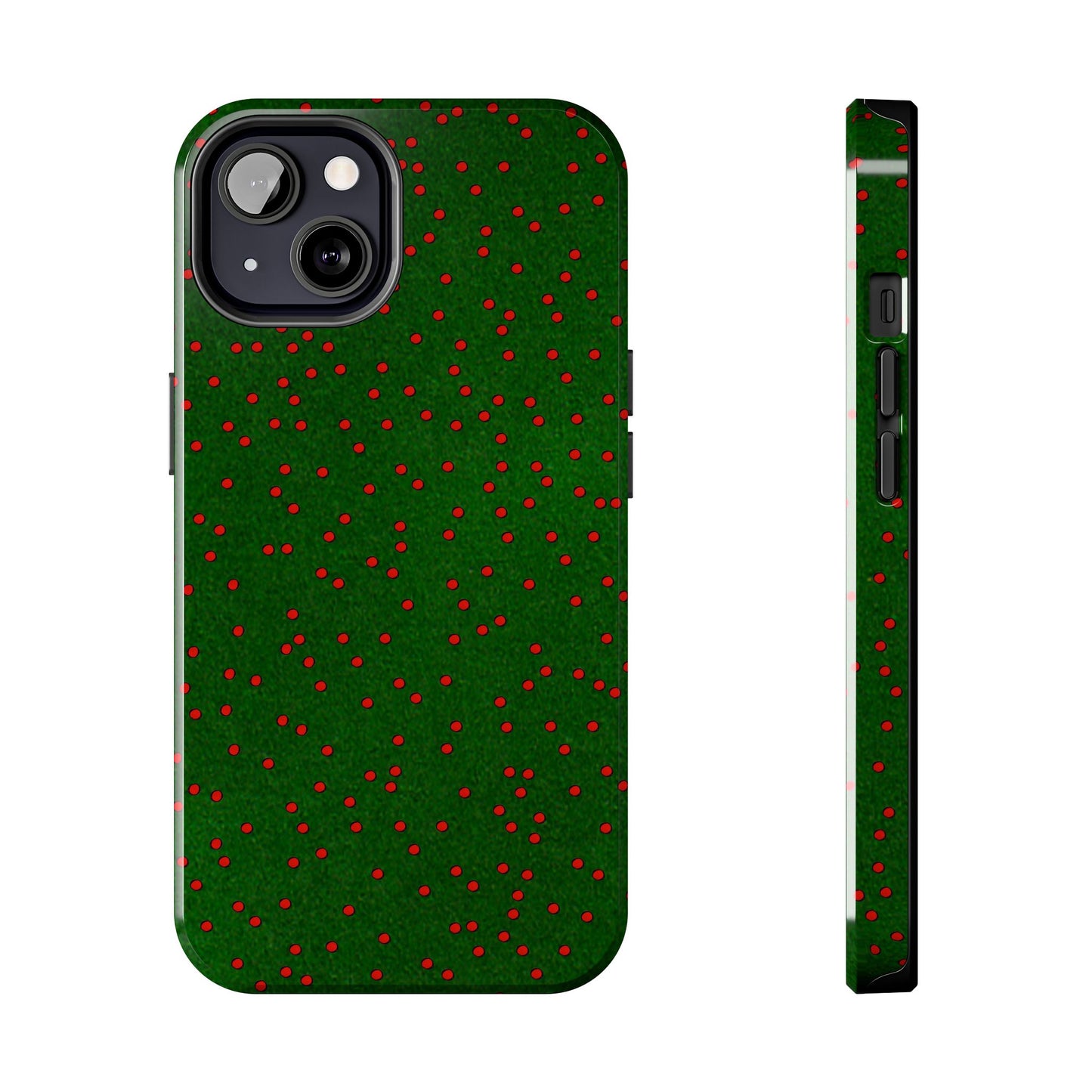 Happy Dots Green / Red Phone Case