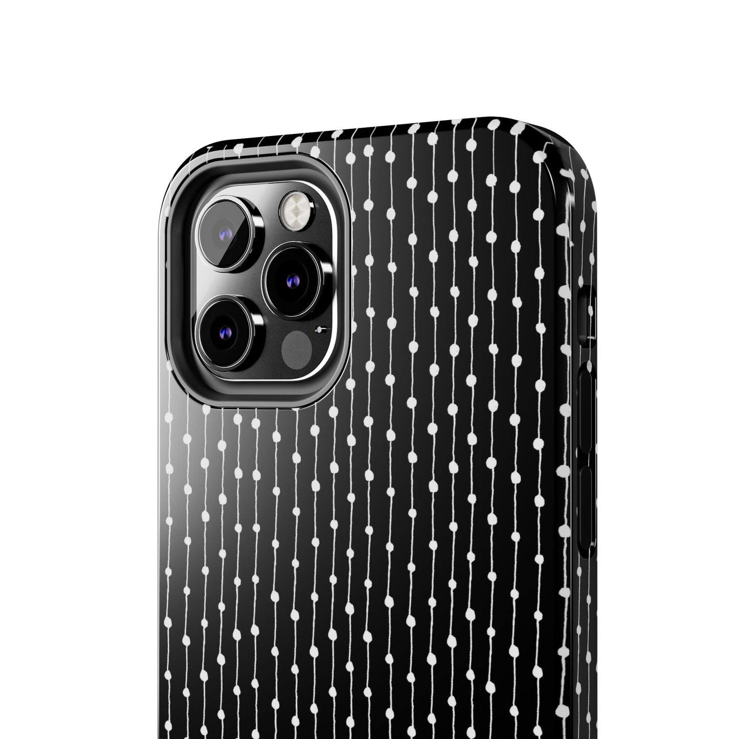 Pin Stripe Black / White Phone Case