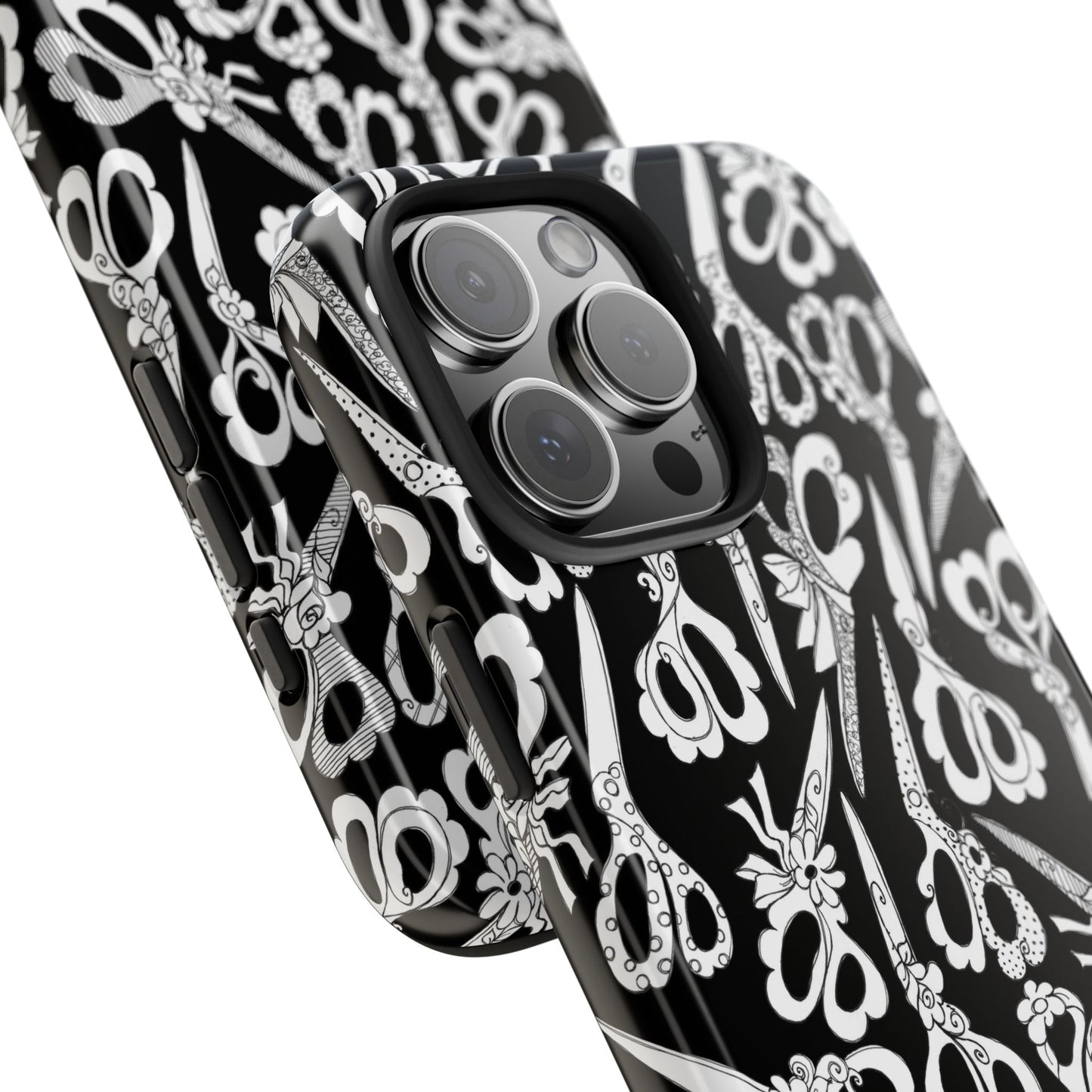 Scissor Blizzard Black Phone Case