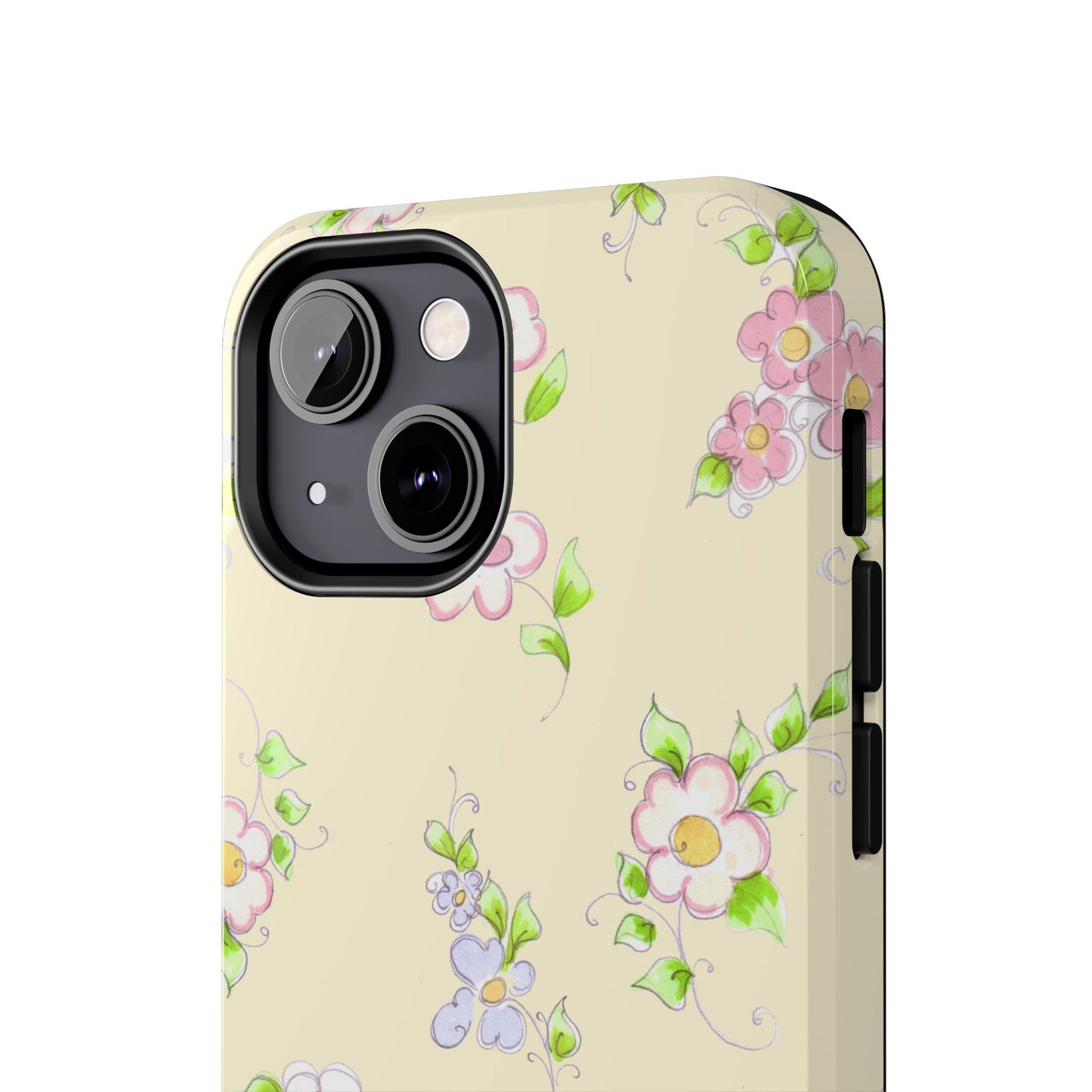Precious Posies Yellow Phone Case