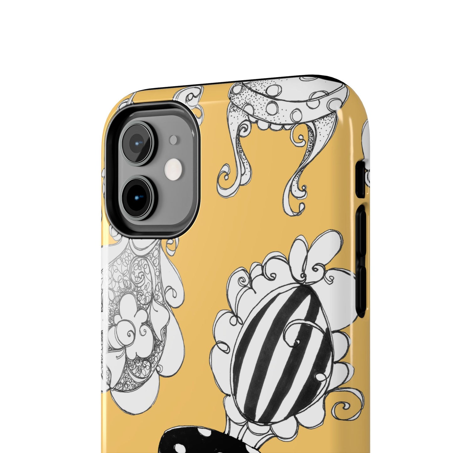 Bistro Chairs Yellow Phone Case