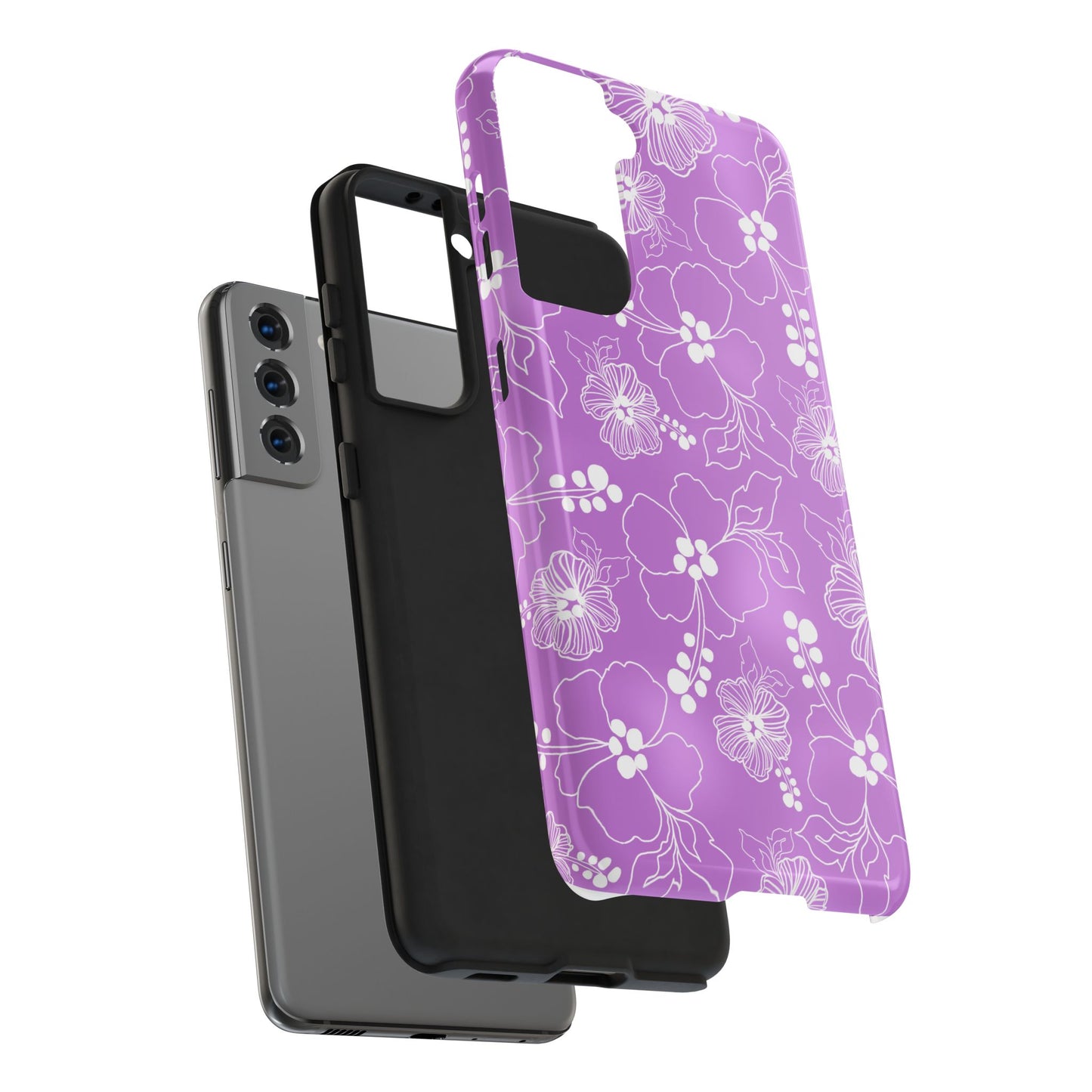 Lacey Hibiscus Orchid Phone Case