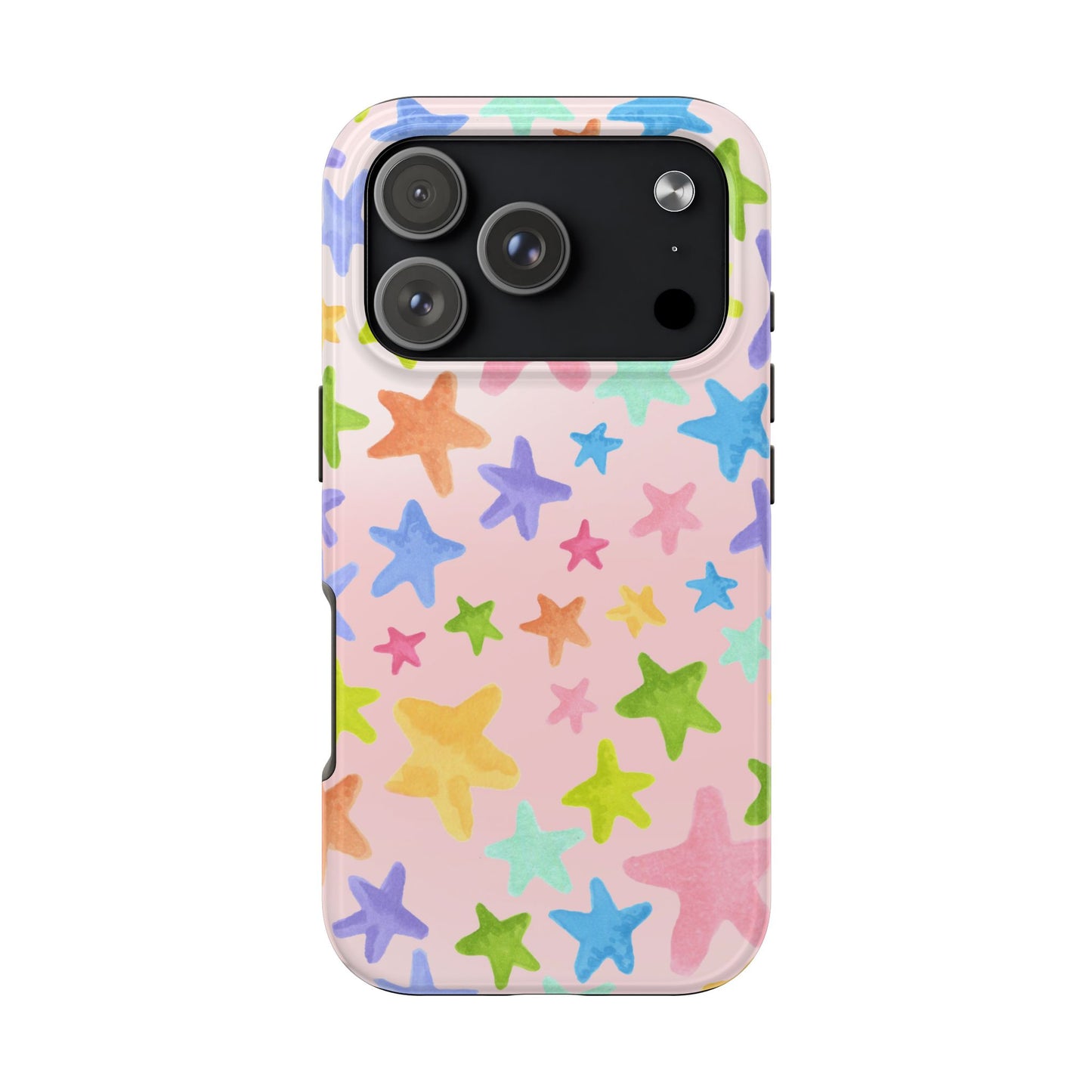 Happy Stars Pink Phone Case