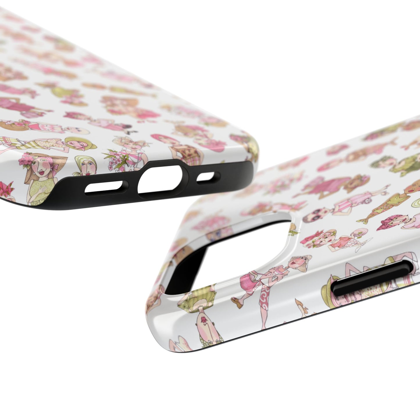 Tossed Ladies White Phone Case