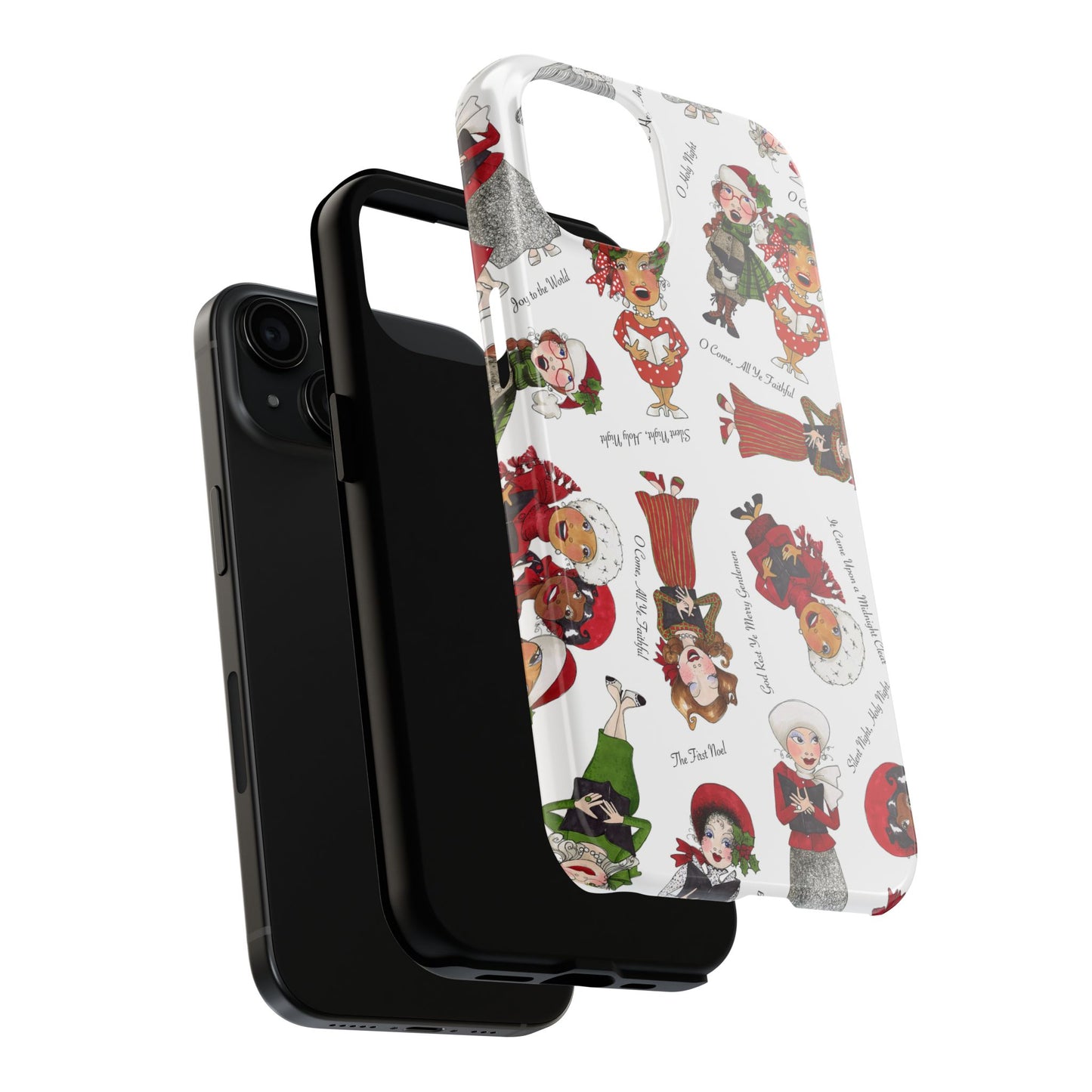 Tossed Carolers Phone Case