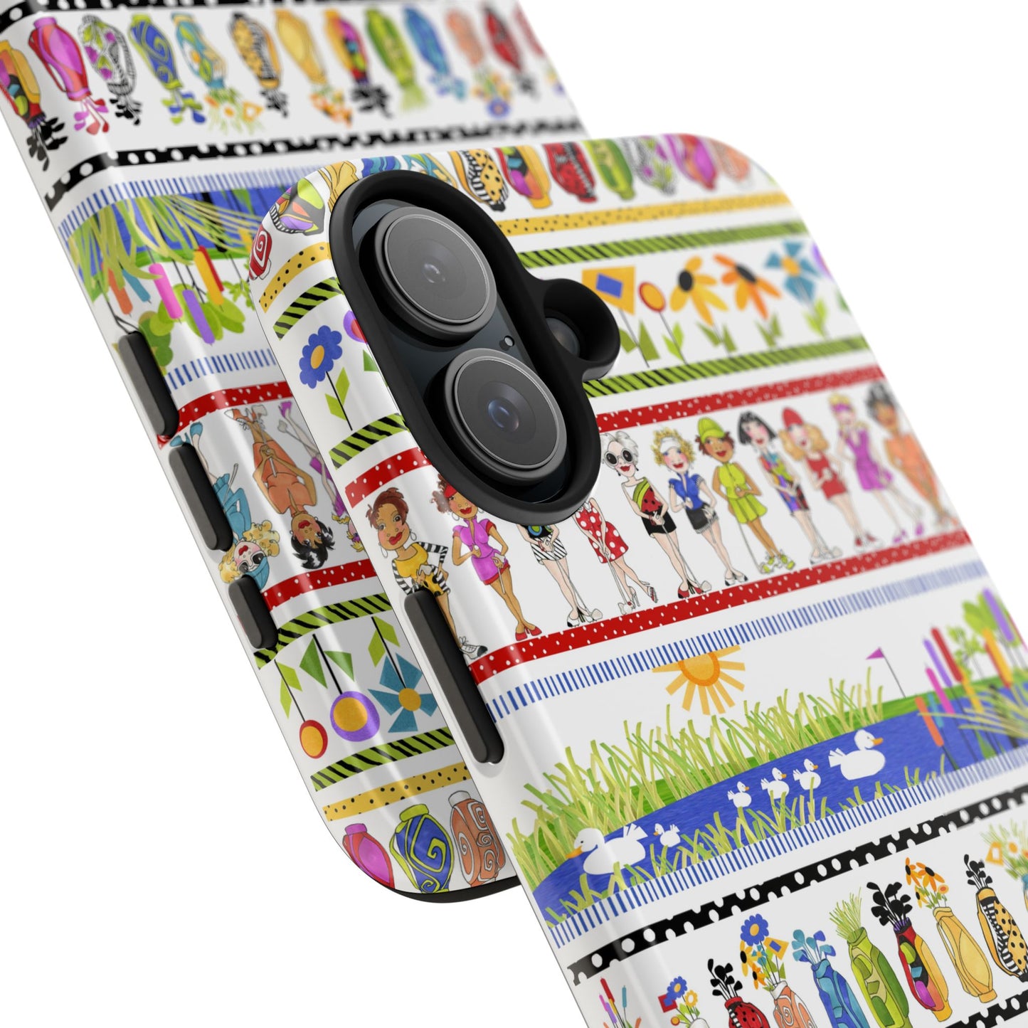 Golf Borders White Phone Case