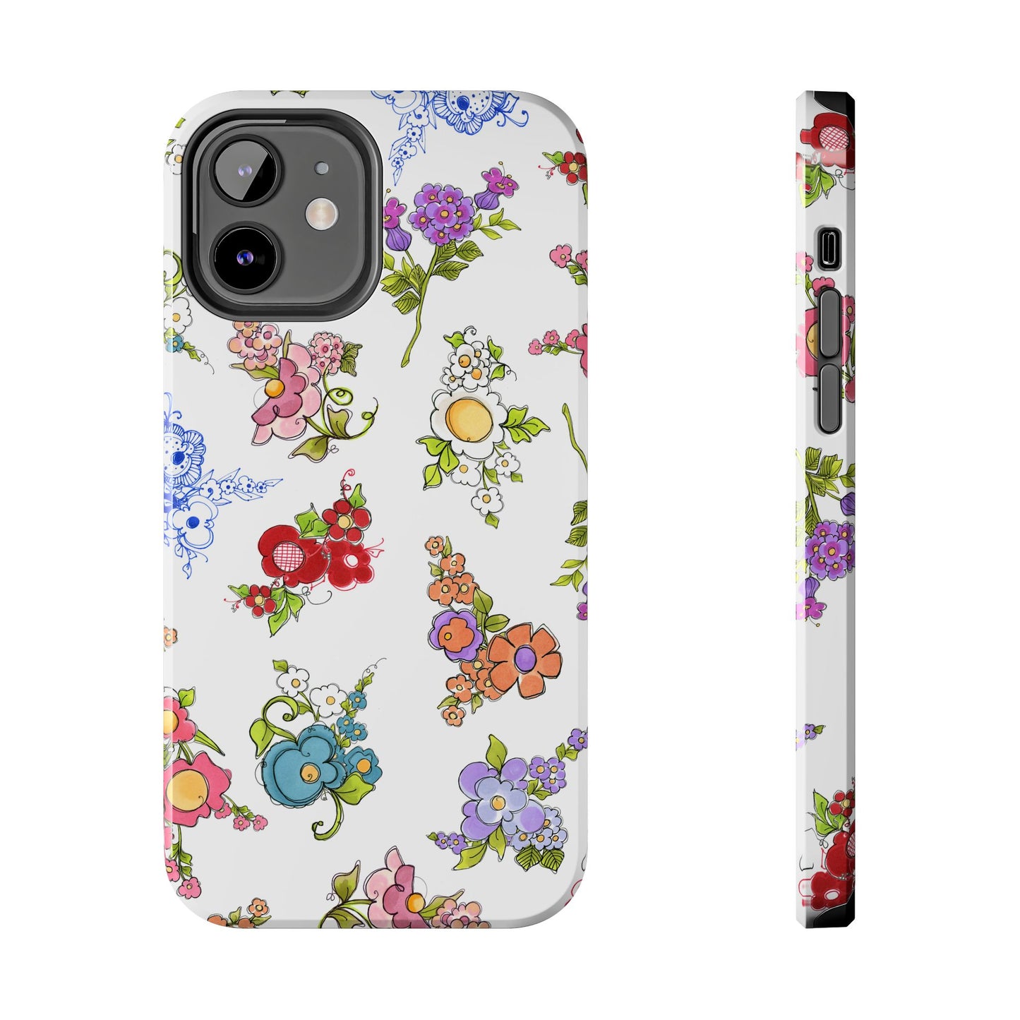 Mixed Bouquets White Phone Case