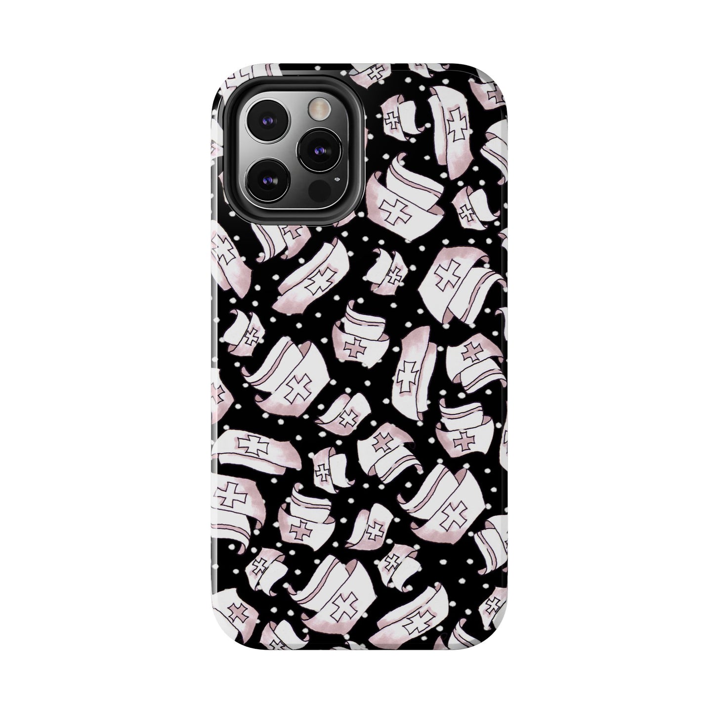 Med Hats Black Phone Case