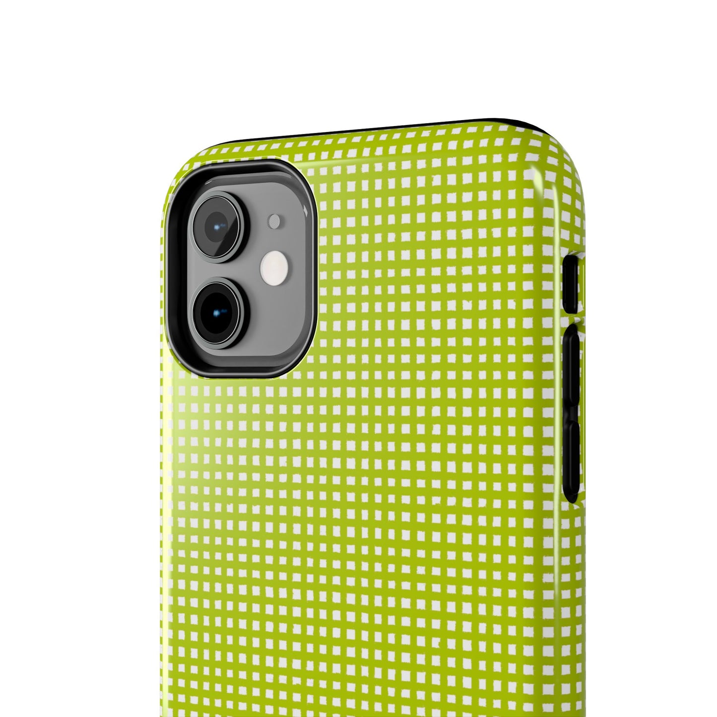 Chipper Check Lime Phone Case