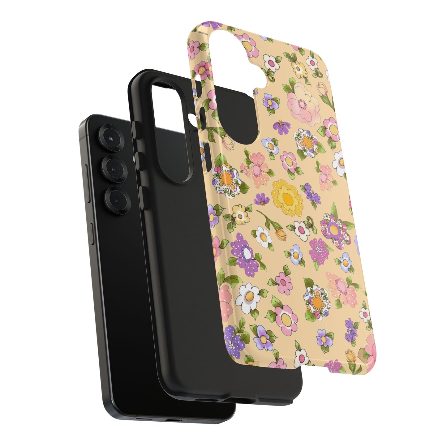 Flowery Yellow Phone Case
