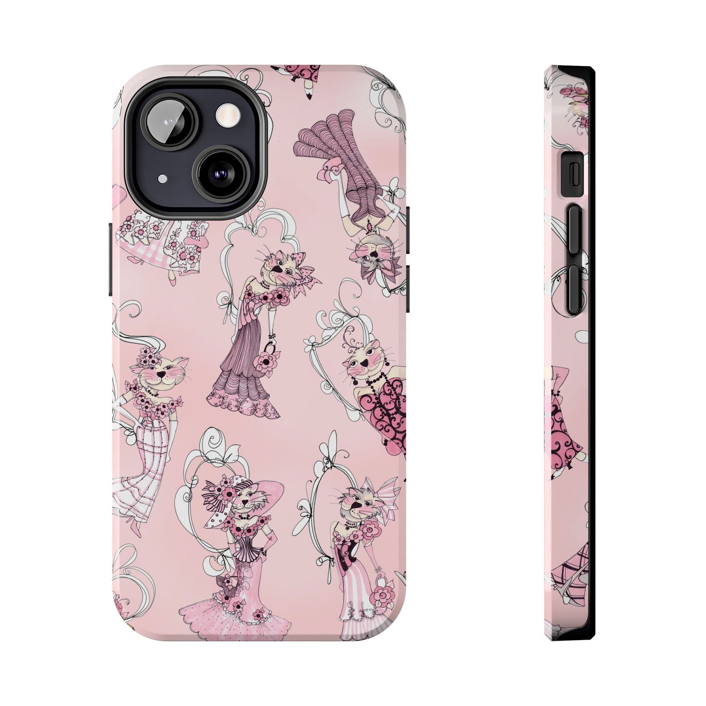 Lady Cats Tossed Phone Case