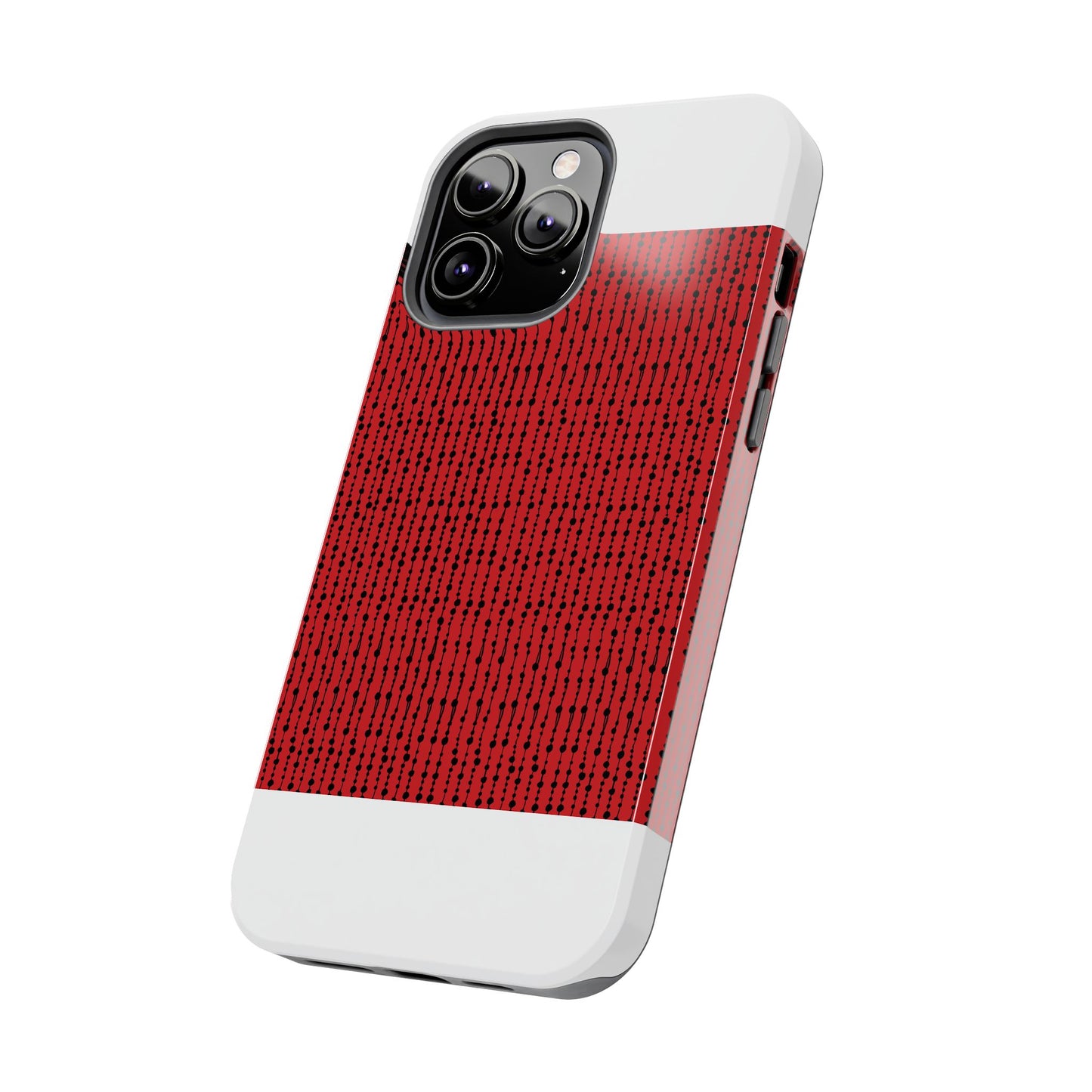 Beaded Curtain Red / Black Phone Case