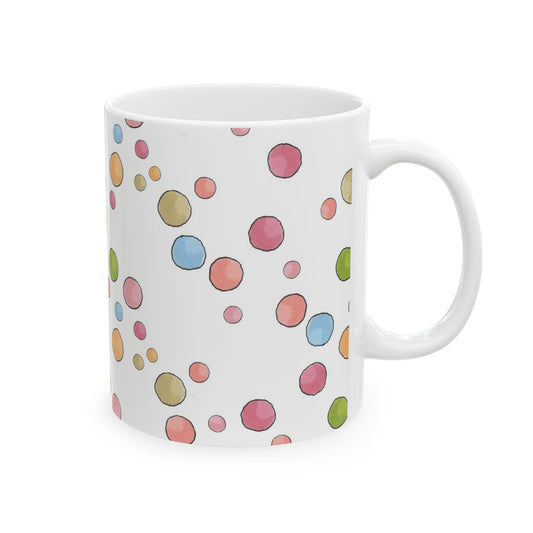 Clown Dots White Cup
