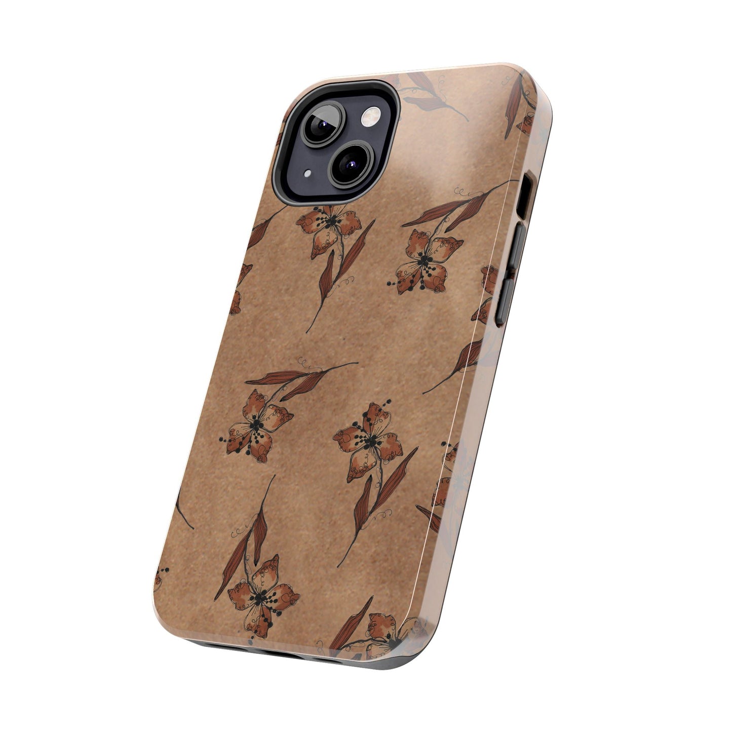 Brown Buds Phone Case