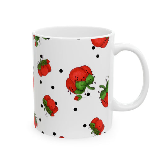 Pin Dots White Cup
