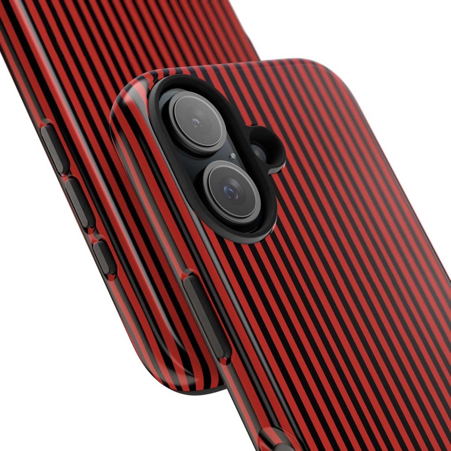 Stripe Red / Black Phone Case