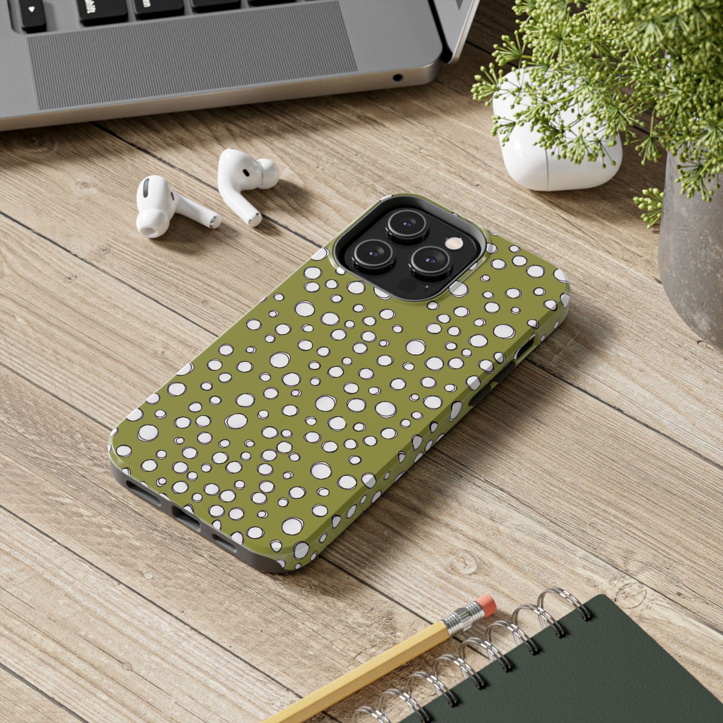 Pot Dots Green Phone Case