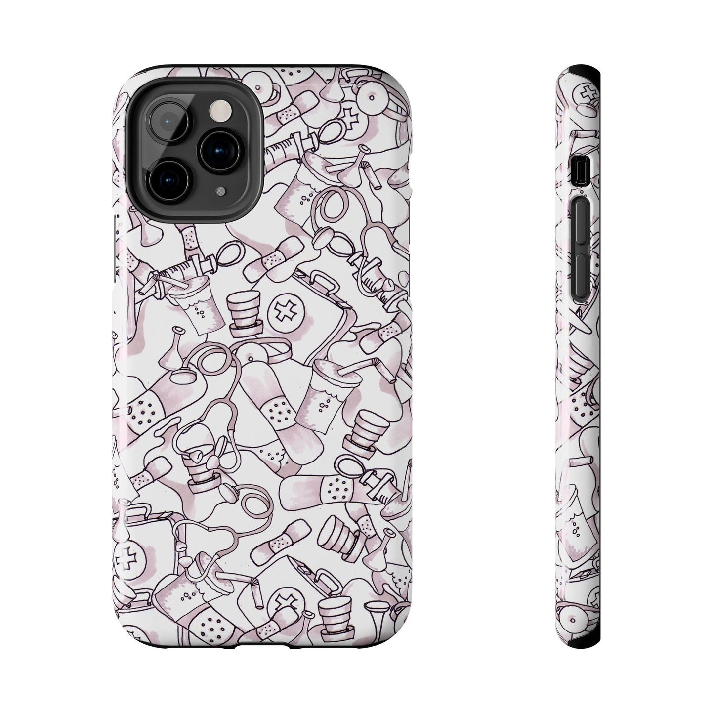 Med Stuff White Phone Case
