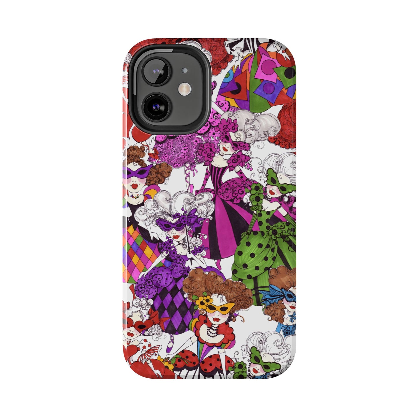 Crowded Dance Floor White Phone Case