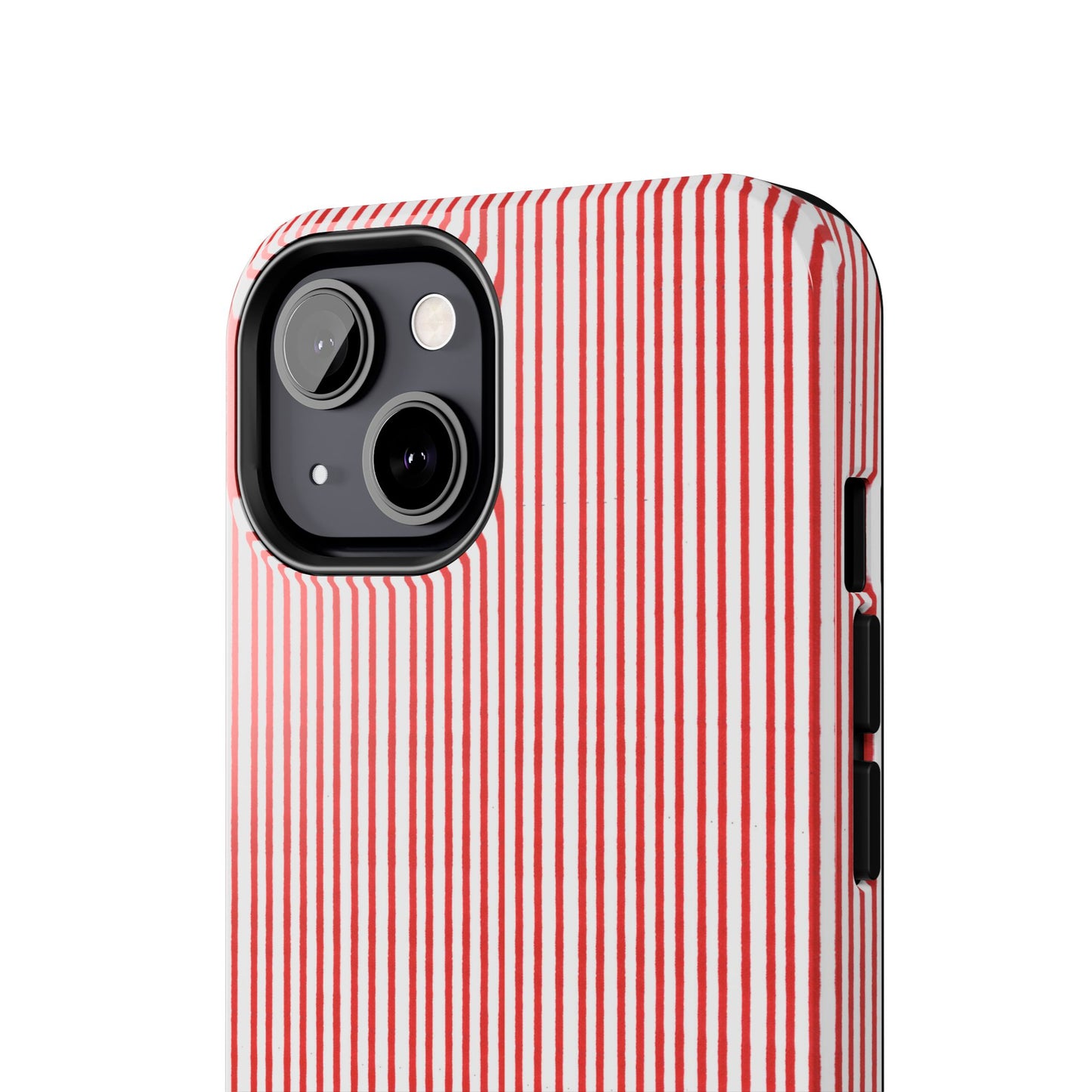 Stripe White / Red Phone Case