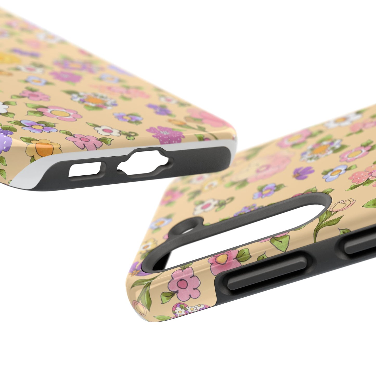 Flowery Yellow Phone Case