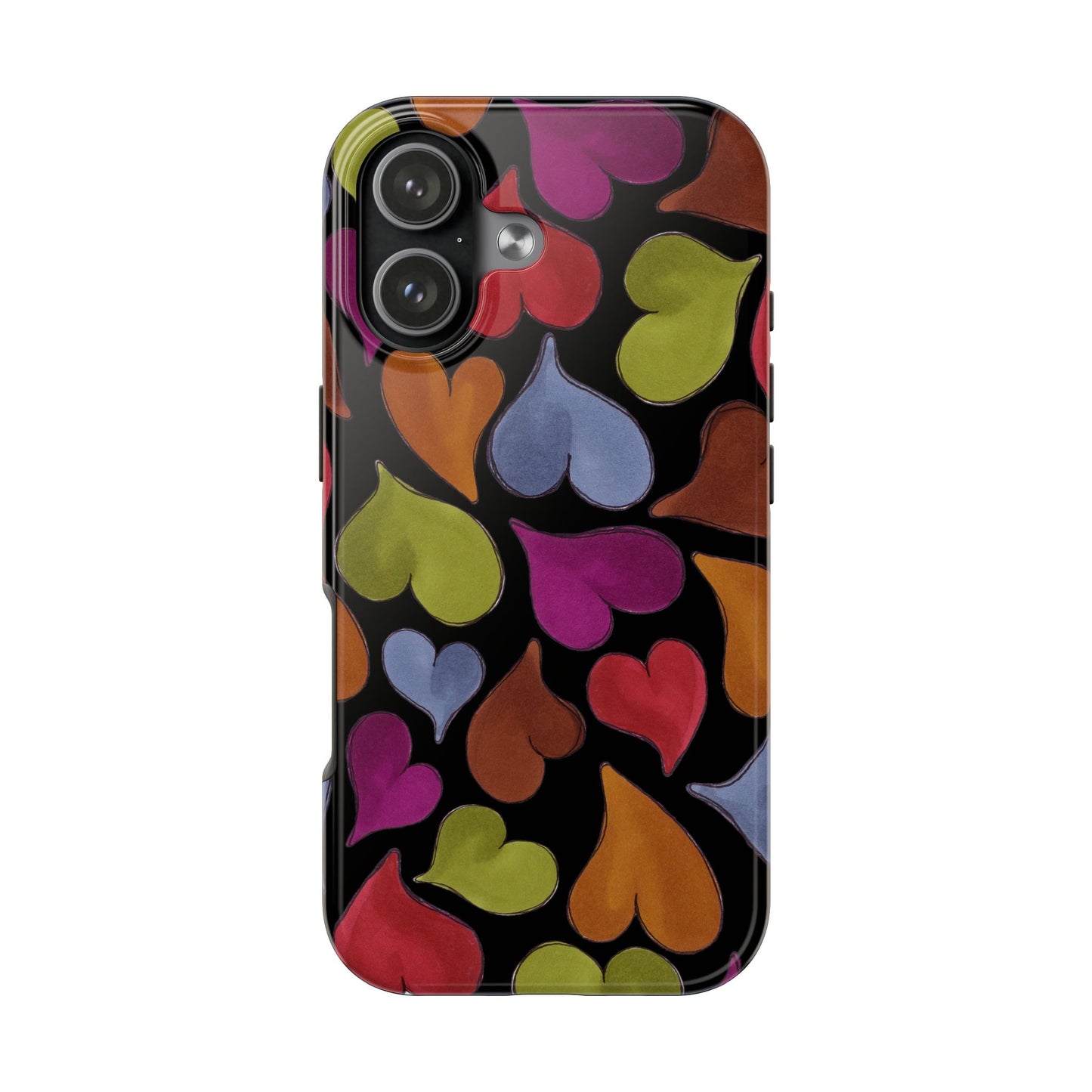 Big Hearted Black Phone Case