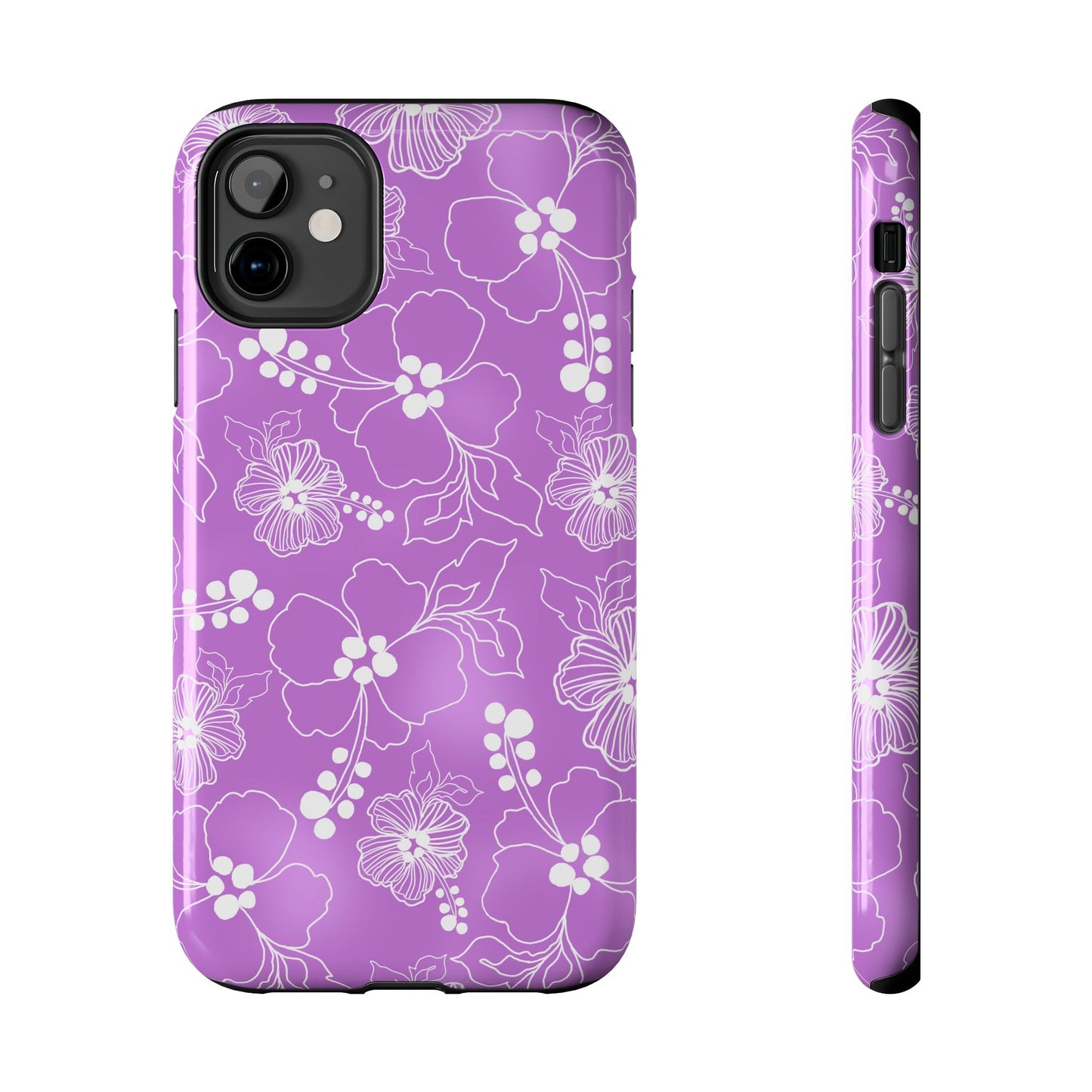Lacey Hibiscus Orchid Phone Case