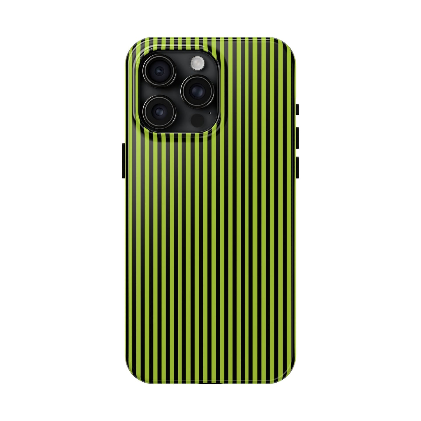 Stripe Green / Black Phone Case