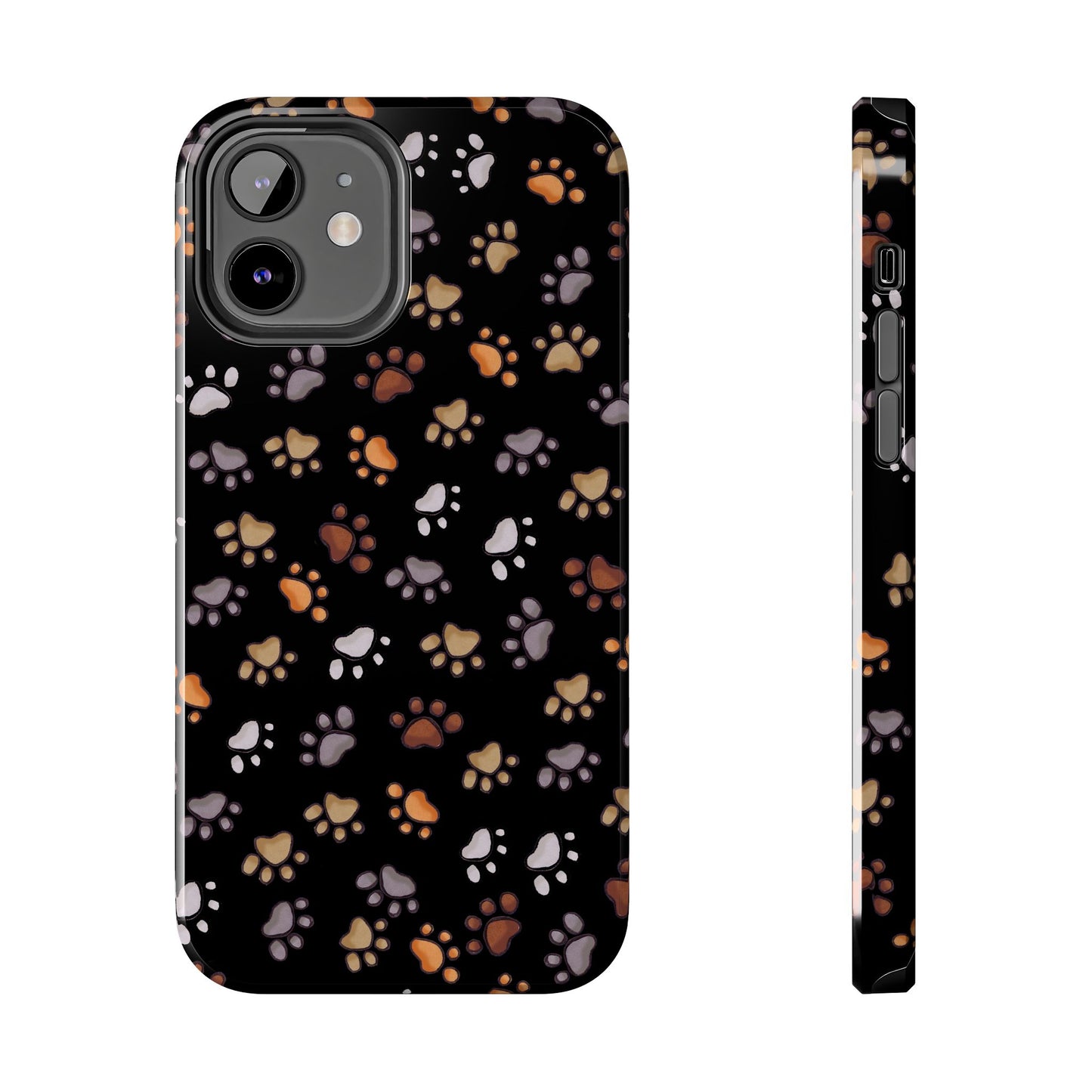 Puppy Paws Black Phone Case