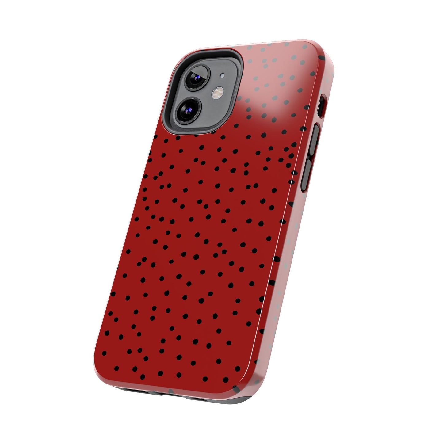 Dinky Dots Scarlett / Black Phone Case