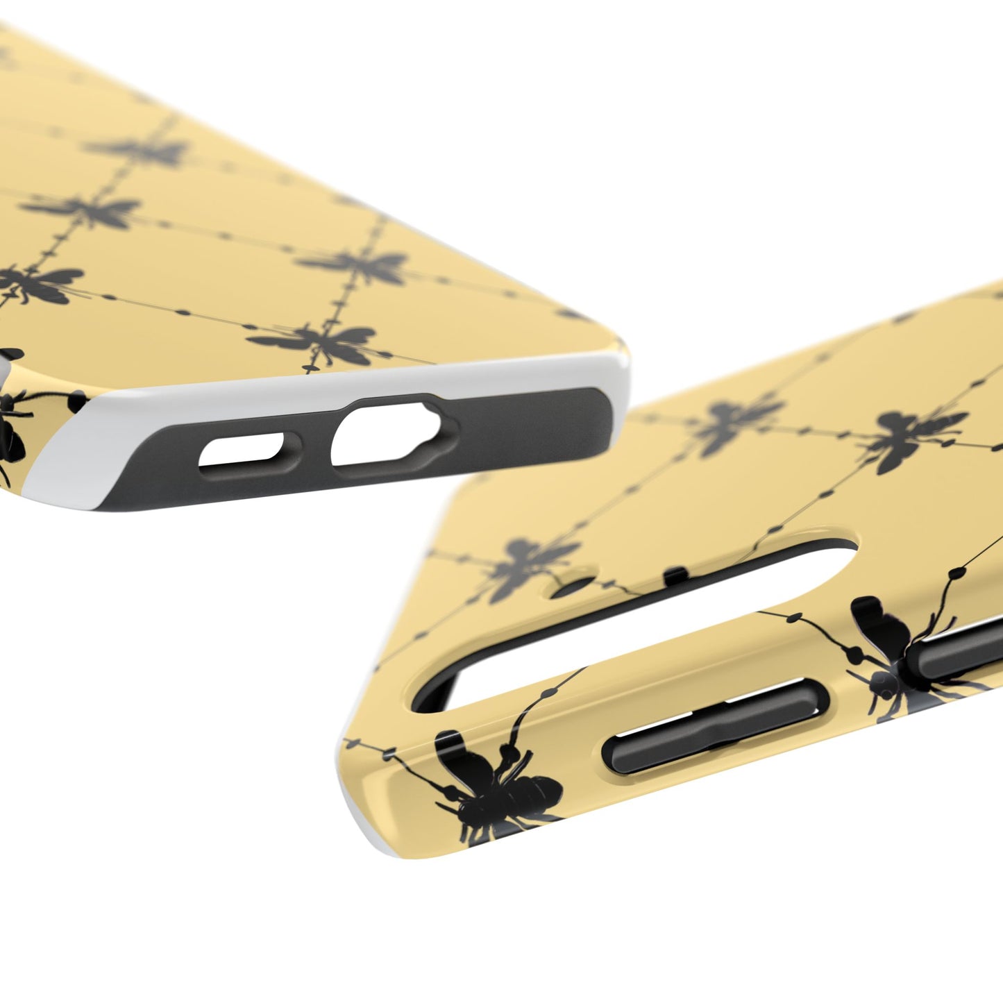 Beaded Bees Yellow Phone Case