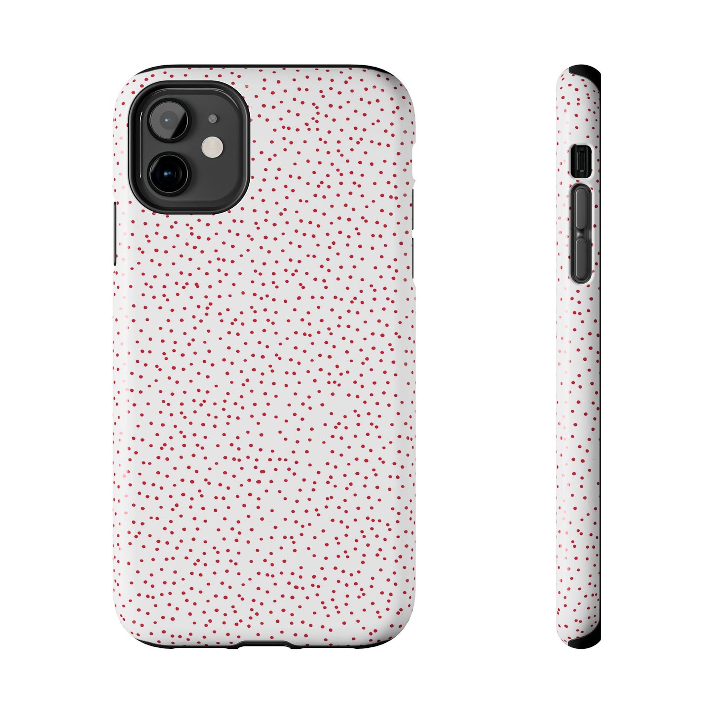 Dinky Dots White / Red Phone Case