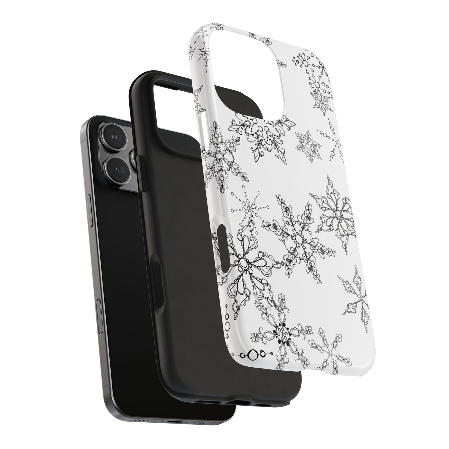 Random Flakes White Phone Case